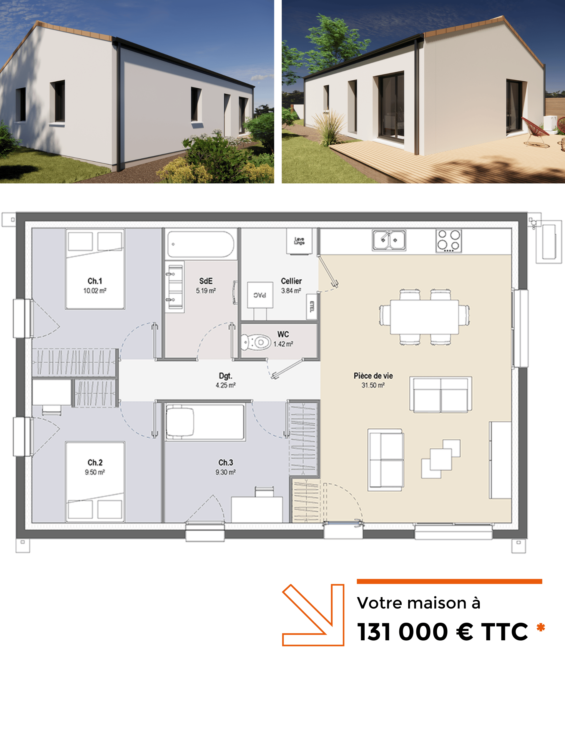 offre maison ecolutive 75 m2 