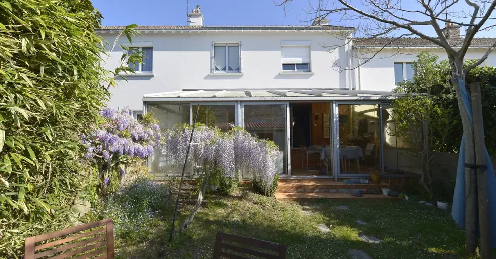 veranda avant renovation extension ossature bois saint nazaire