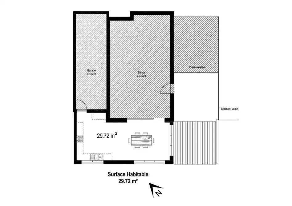 plan-extension-ossature-bois-sejour-reze