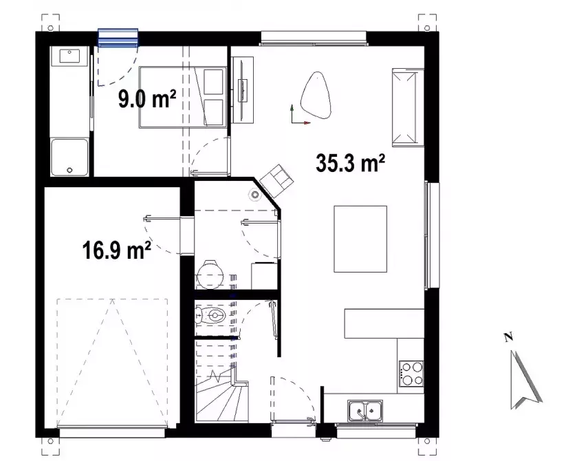 plan rez de chaussee maison initiale bois fay de bretagne