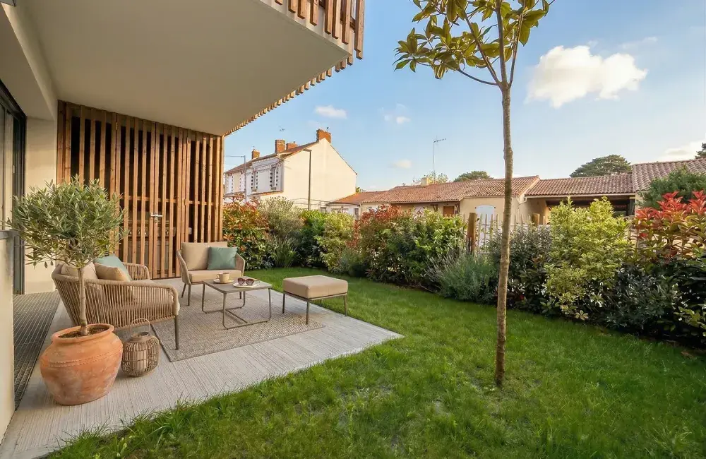 appartement jardin T2 RDC mirmily saint michel 