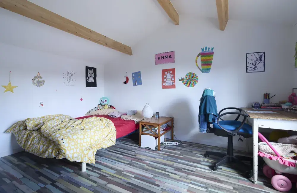 surelevation ossature bois chambre enfant saint sebastien sur loire