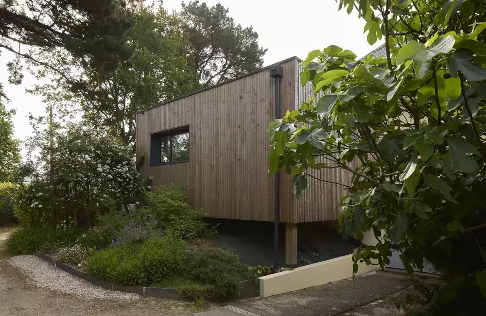 vue cote extension bois la chapelle sur erdre