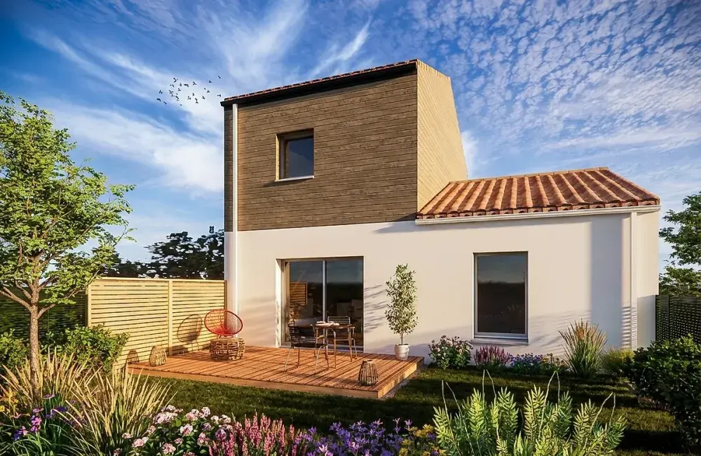 modele maison ecolutive T3 plain pied + étage + garage