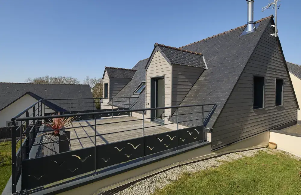 vue toit terrasse maison sur-mesure bois la turballe