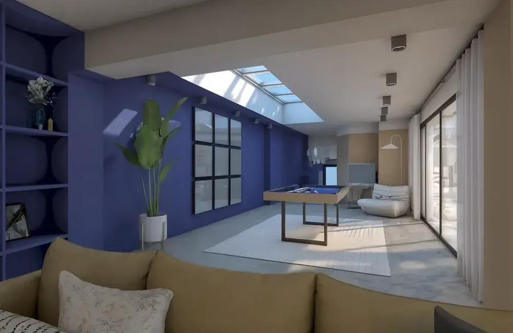 projection 3D extension bois prefailles