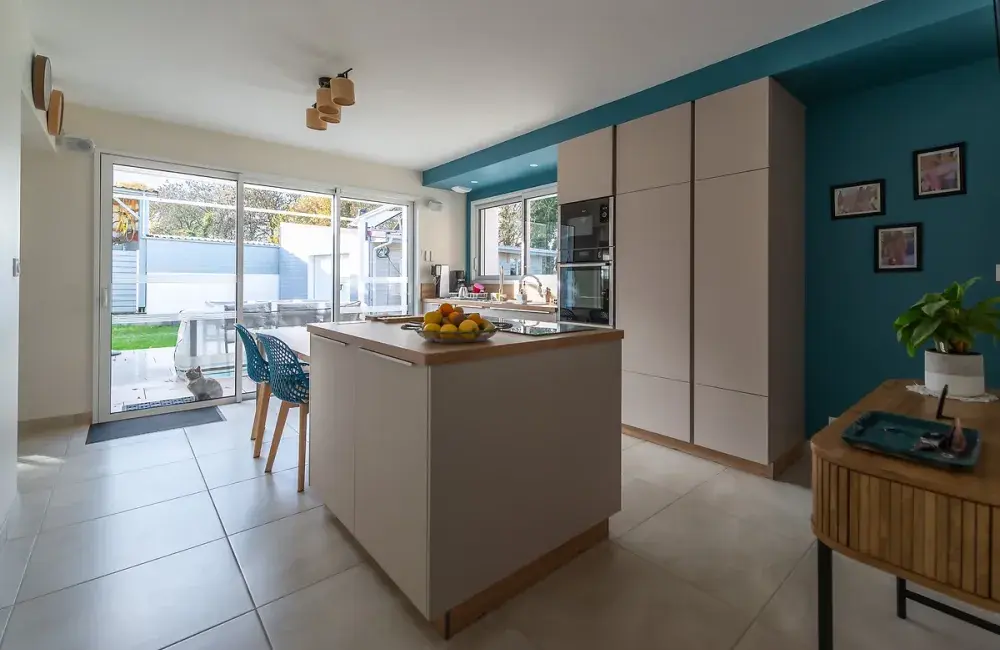 cuisine extension en ossature bois saint pere en retz