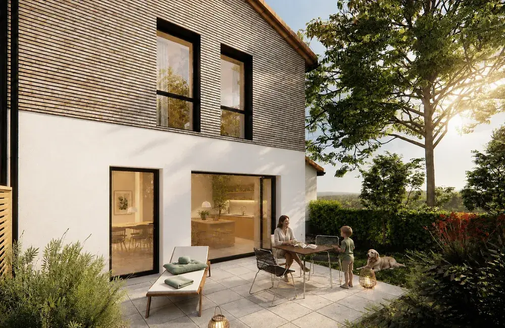 vue arrière maison Les Villas du Fief Saint brevin les pins