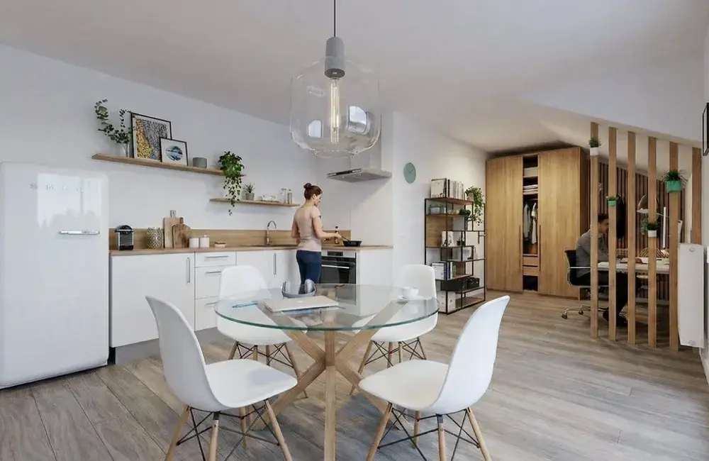 appartement piece de vie T3 R+3 mirmily saint michel 
