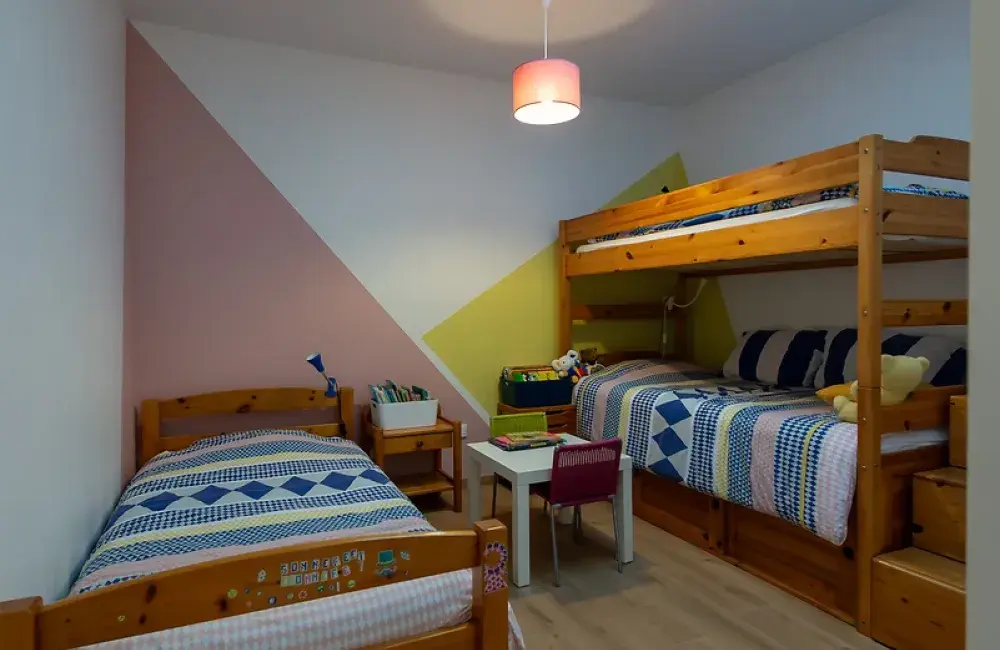 chambre enfant dortoir extension bois