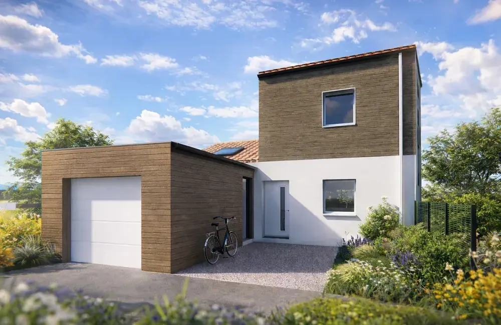 modele maison ecolutive T3 plain pied + étage + garage
