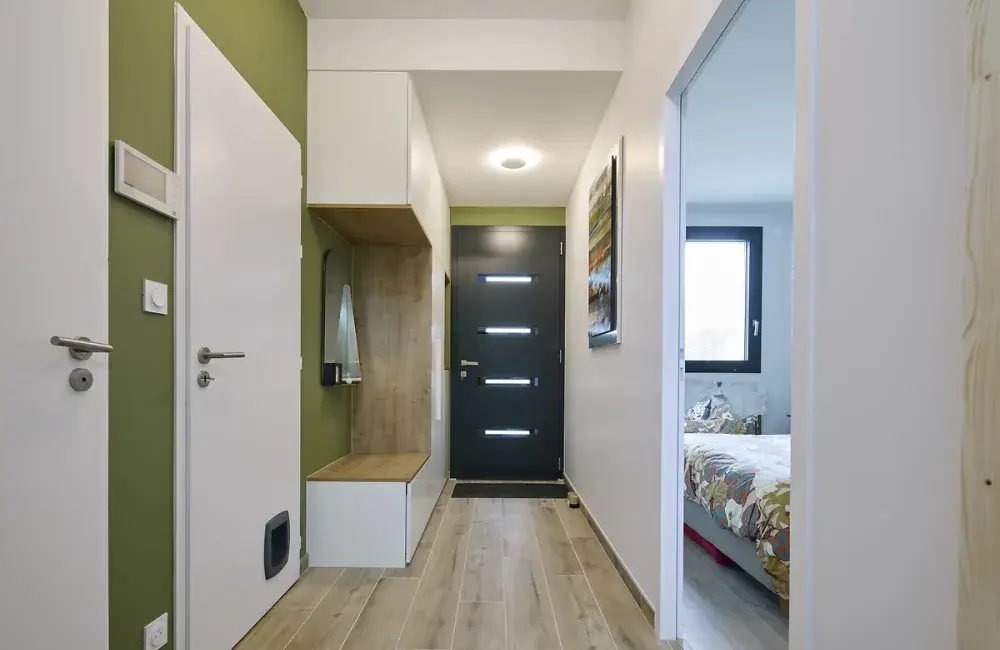 entree maison sur mesure passive bois carquefou