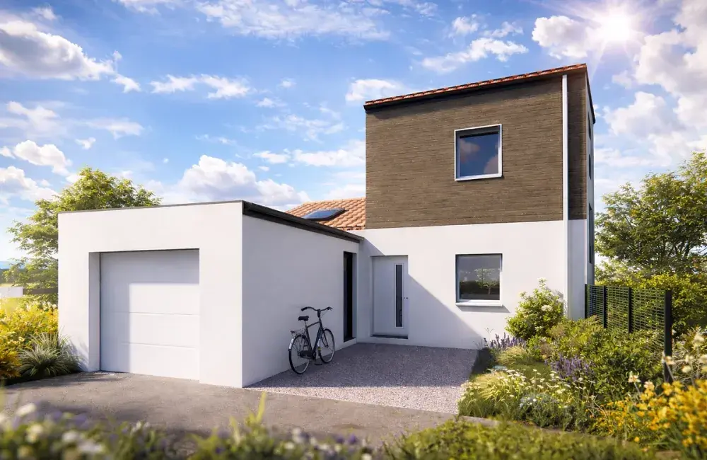 modele maison ecolutive T3 plain pied + étage + garage