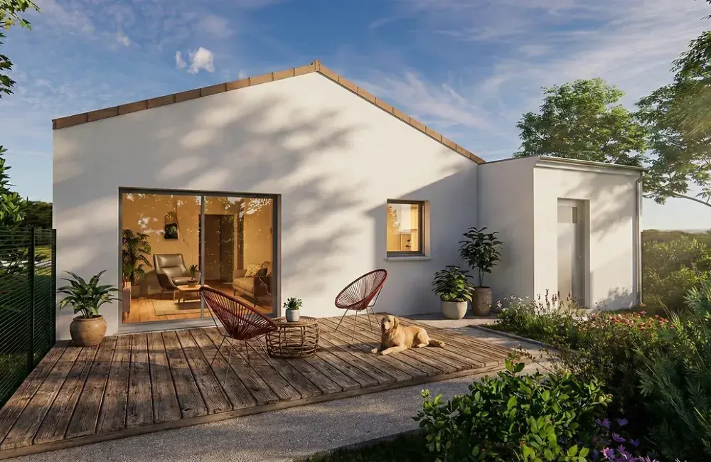modele maison ecolutive T4 plain pied + garage
