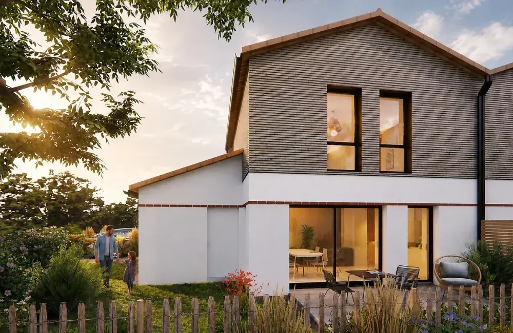 vue arrière maison Les Villas du Fief Saint brevin les pins