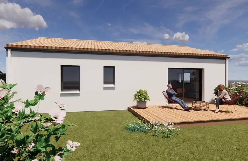 maison+terrain t3 chaumes en retz
