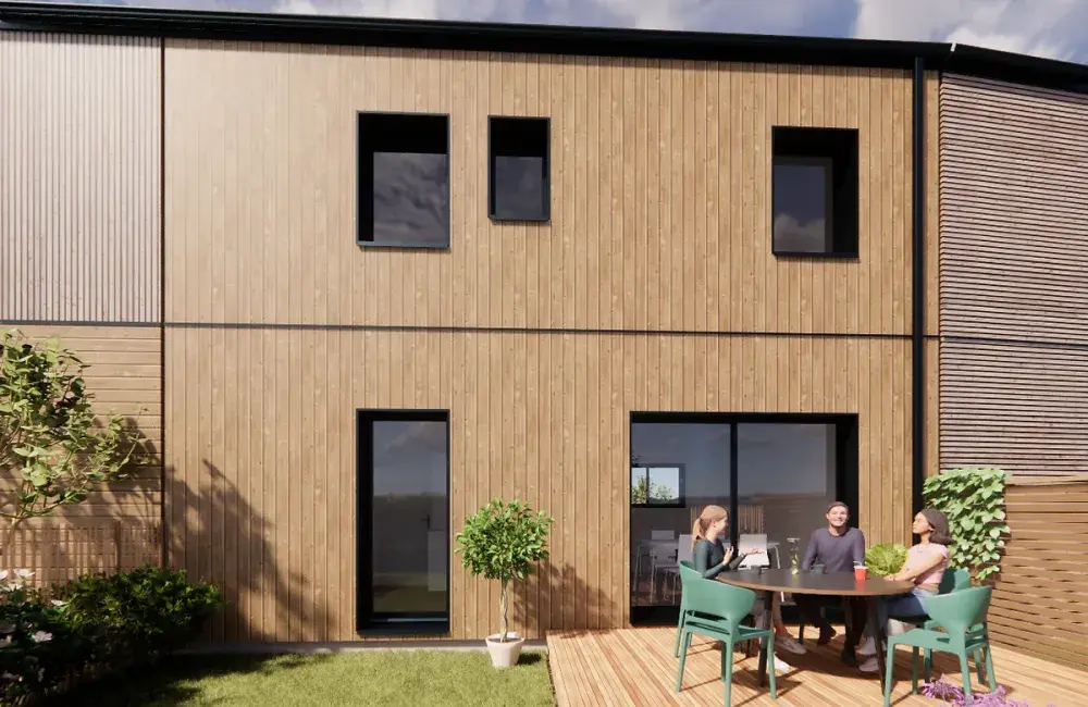 M+T maison bois etage à Saint-Nazaire