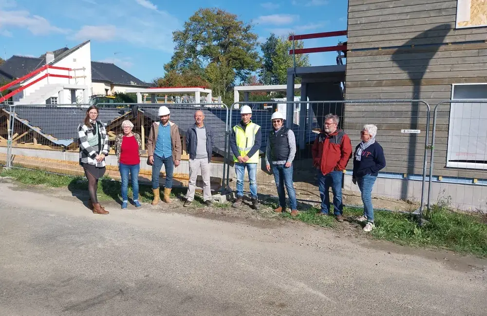 visite de chantier logement social à Conquereuil 44