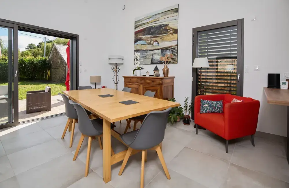 salon maison sur mesure bois piriac